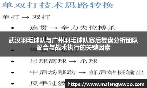 武汉羽毛球队与广州羽毛球队赛后复盘分析团队配合与战术执行的关键因素